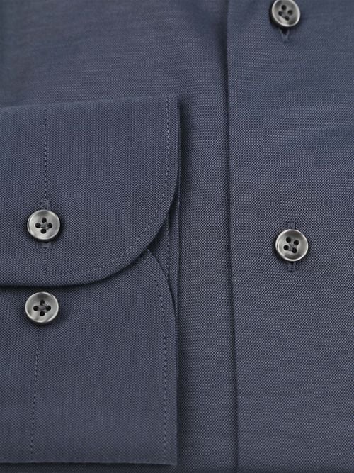 Profuomo Japanese Knitted Shirt Denim Navy Product / Detail