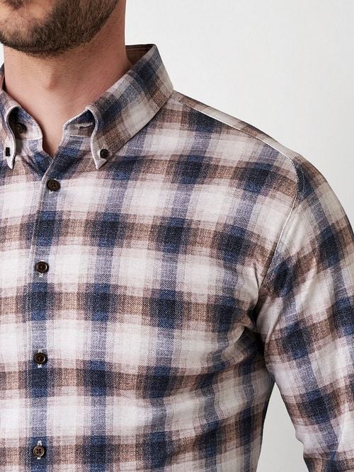 Desoto Shirt Checks Multicolour Model / Detail