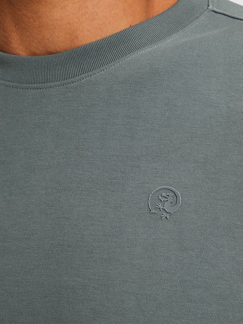 Cast Iron T-shirt Stormy Blue Model / Detail