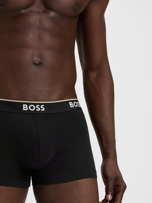 BOSS Short Boxer Shorts Power 3-Pack Black 001 Model / Detail