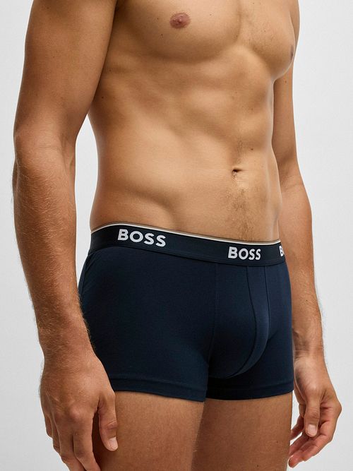 BOSS Short Boxer Shorts Power 3-Pack Dark Blue 480 Model / Zijkant