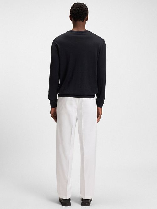 BOSS Pull-over Laine Melba Bleu Foncé Model / Achterkant