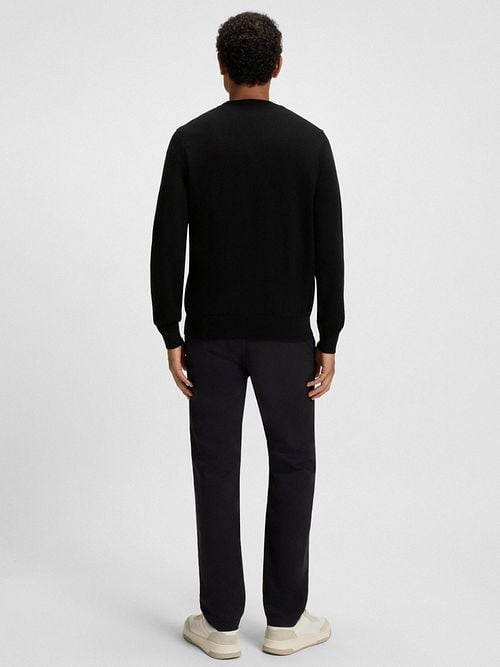 BOSS Pullover Kanovano Schwarz Model / Achterkant