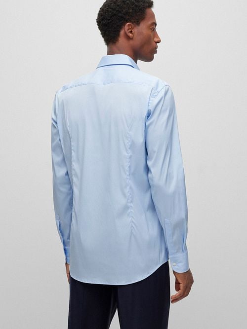 BOSS Hank Shirt Light Blue Model / Achterkant