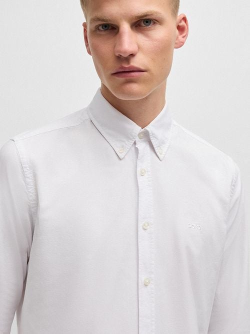 BOSS Rickert Shirt White Model / Detail