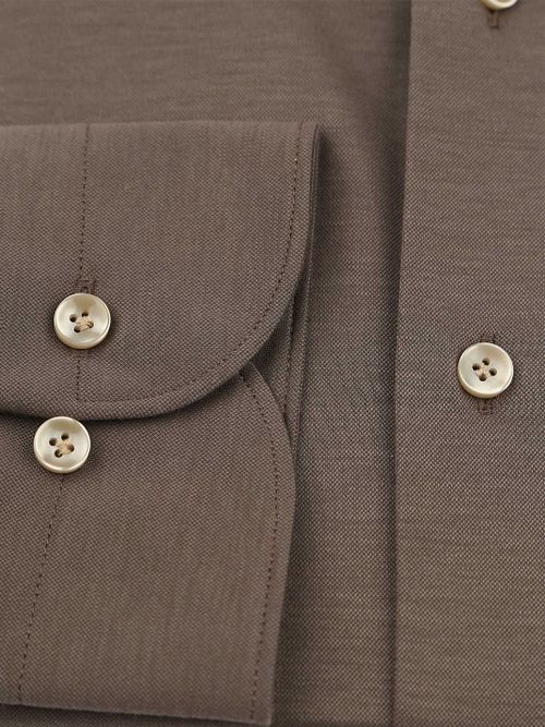 Profuomo Japanese Knitted Shirt Brown Product / Detail