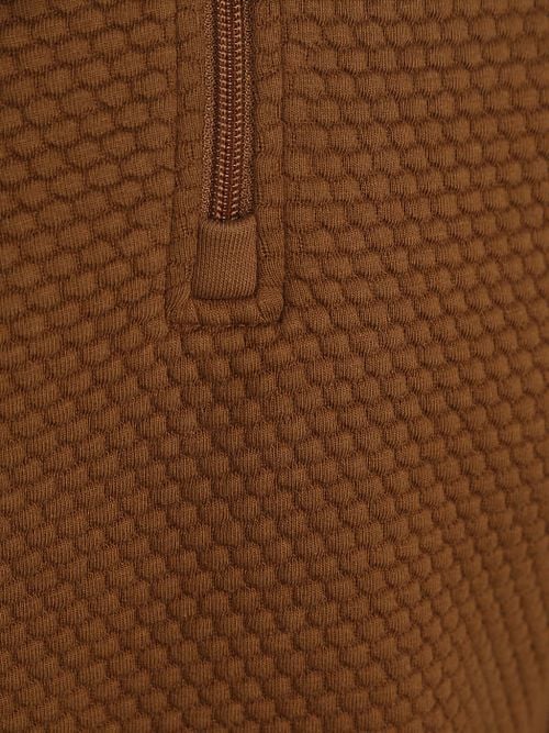 Petrol Half Zip Pullover Structure Brique Product / Detail