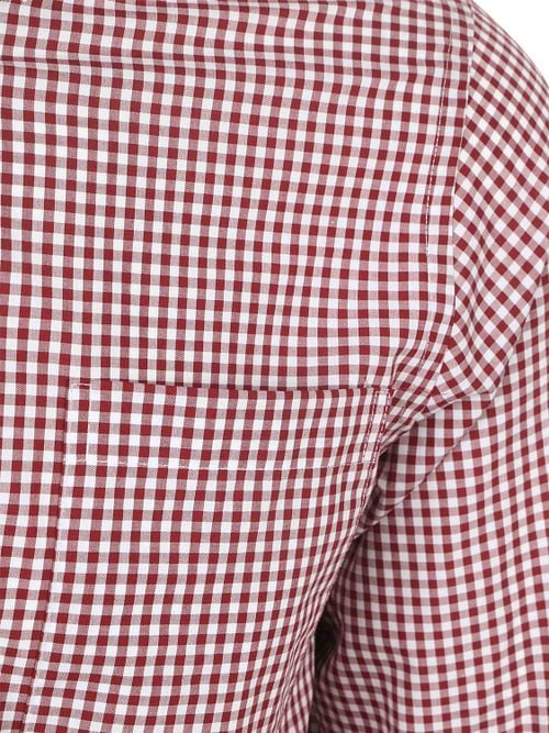Steppin' Out Poplin Shirt Checks Red