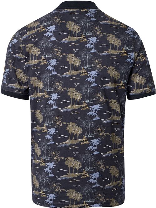 Casa Moda Polo Shirt Print Navy Product / Achterkant