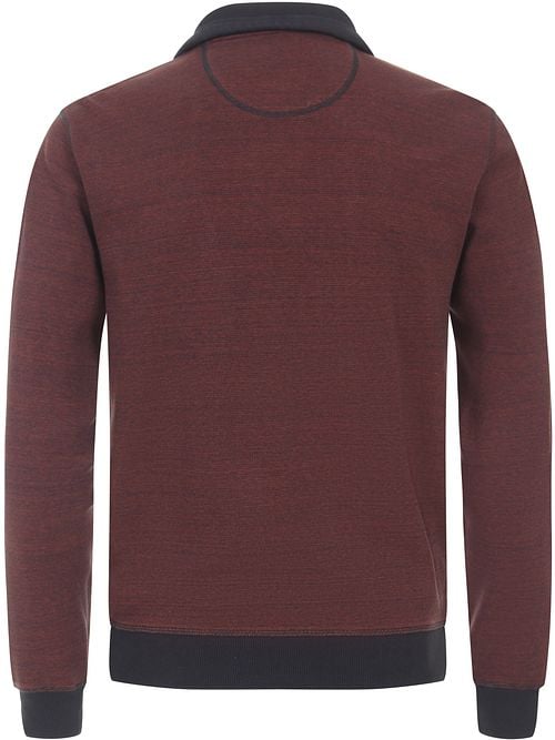 Casa Moda Half Zip Trui Bordeaux Product / Achterkant
