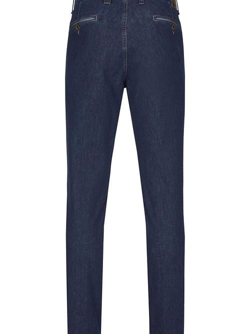 Club Of Comfort Chino Garvey Denim Mid Blue Product / Achterkant