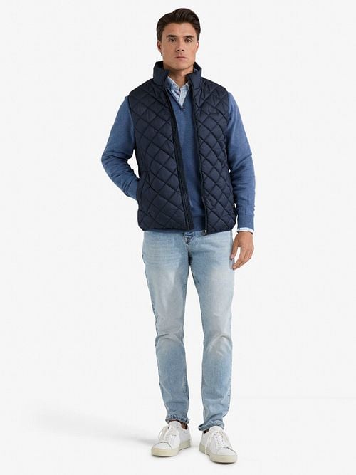 McGregor Quilted Bodywarmer Navy Model / Voorkant