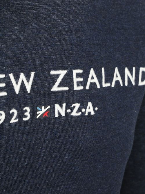 NZA Hoodie Diamond Logo Interlock Melange Icon Navy Product / Detail