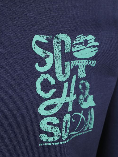 Scotch and Soda Sweater Logo Navy Product / Detail