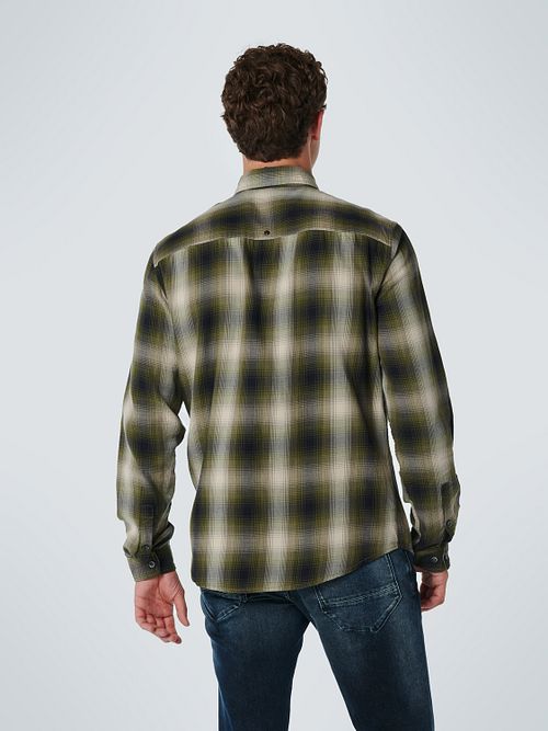 No Excess Shirt Checkered Green Model / Achterkant