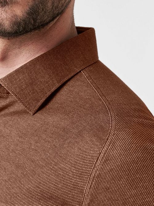 Desoto Shirt Twill Optics Brown Model / Detail