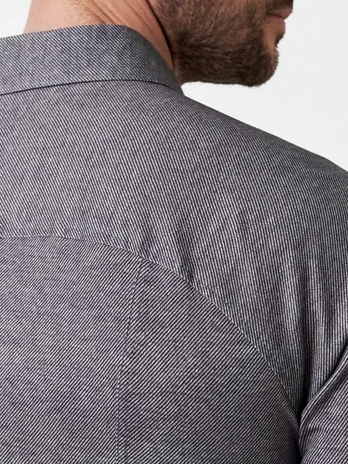 Desoto Shirt Twill Optics Grey Model / Detail