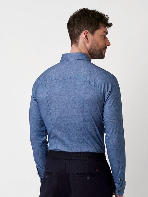 Desoto Shirt Twill Optics Blue Model / Achterkant