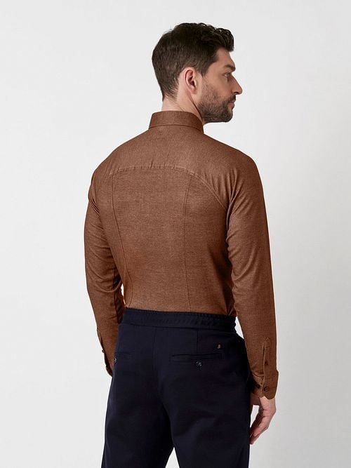 Desoto Shirt Twill Optics Brown Model / Achterkant
