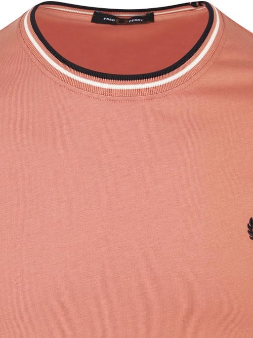 Fred Perry M1588 Twin Tipped T Shirt Pink Product / Detail