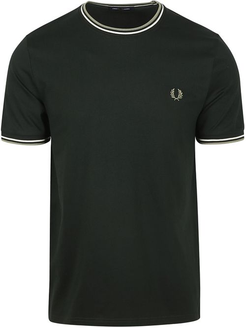 Fred Perry T-shirt Twin Tipped M1588 vert foncé Product