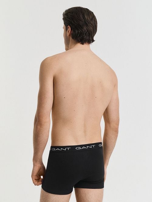 Gant Boxers Trunk 3-Pack Black Model / Detail