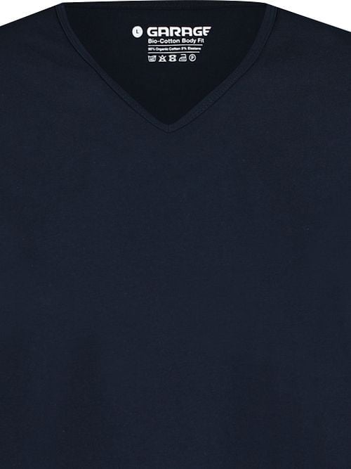 Garage 2-Pack Basic T-shirt Bio V-Neck Navy Product / Detail