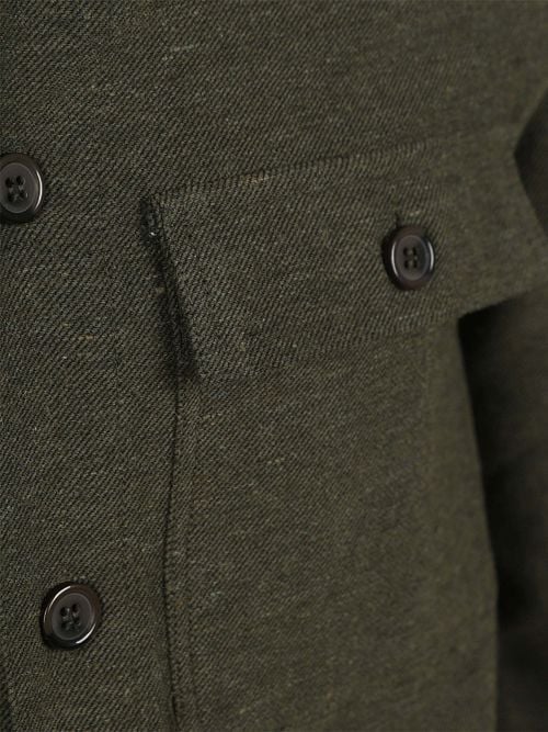 Suitable Drop Loop Overshirt Army Green Product / Detail