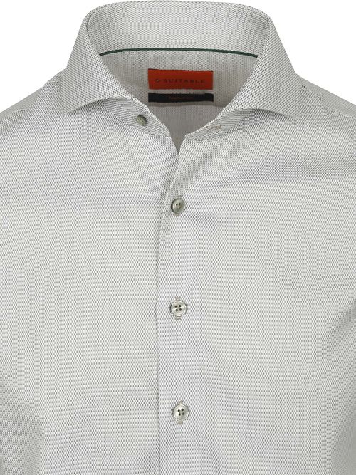 Suitable Shirt Jacquard Luxe Green