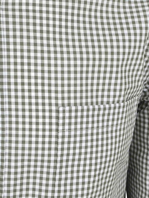 Steppin' Out Poplin Shirt Checks Green