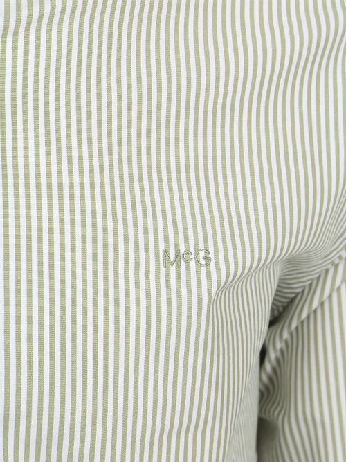 McGregor Shirt Poplin Stripes Green