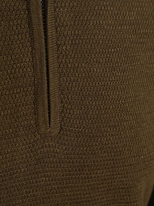 Profuomo Half Zip Pullover Structure Dark Green Product / Detail
