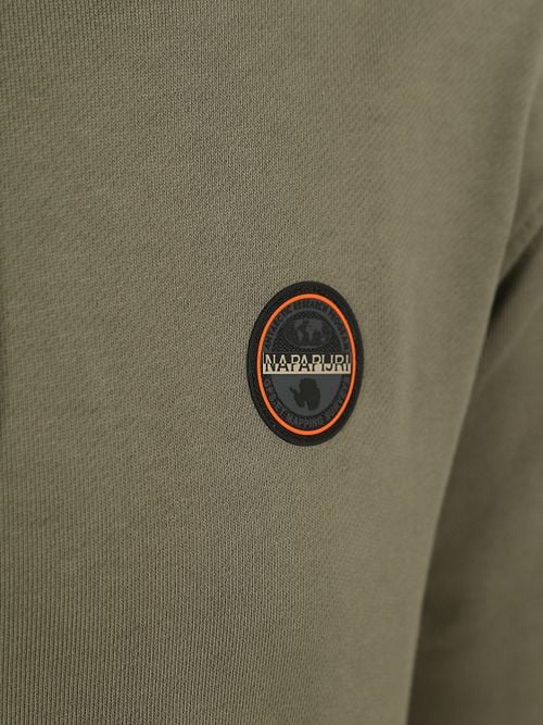 Napapijri Badge Hoodie Olive Green Product / Detail