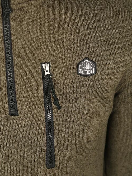 Superdry Half Zip Pullover Fleece Olive Product / Detail
