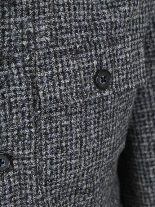 Suitable Overshirt Wool Blend Grey Blue