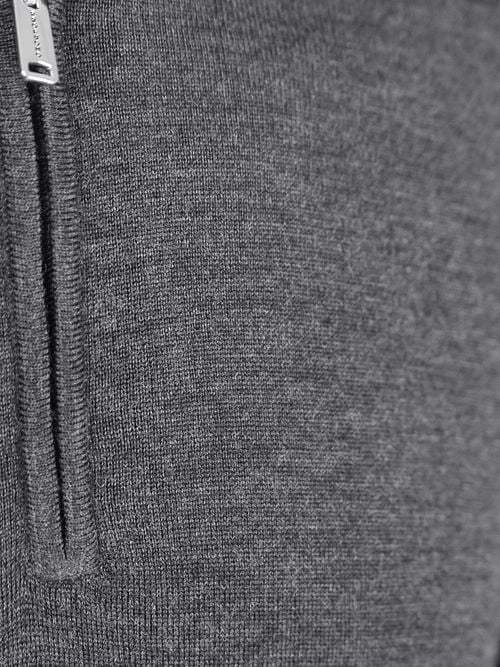 Profuomo Half Zip Pullover Merino Wool Grey Product / Detail