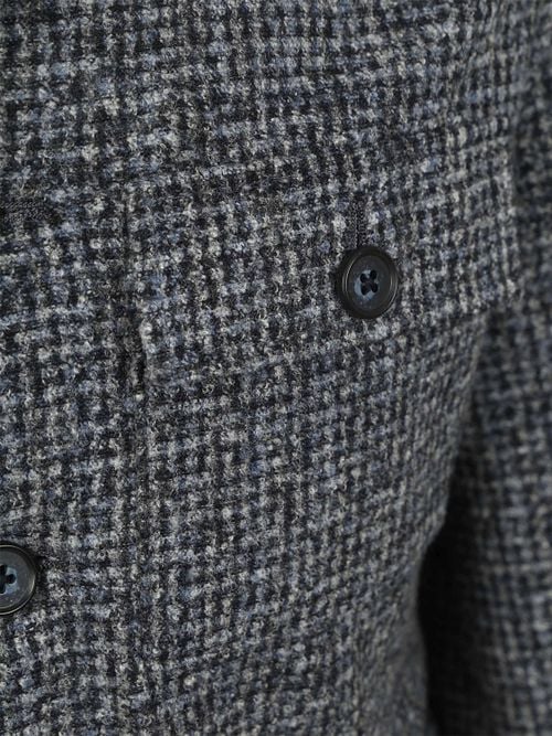 Suitable Overshirt Wool Blend Grijs Blauw