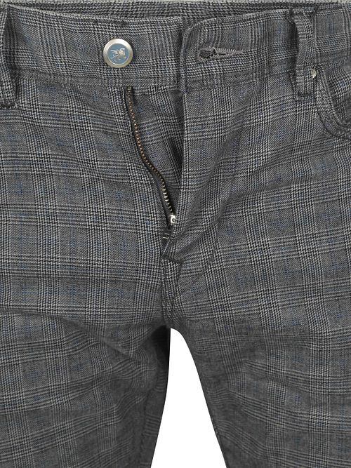Vanguard Pantalon V850 Rider Five Pocket Gris A Carreaux