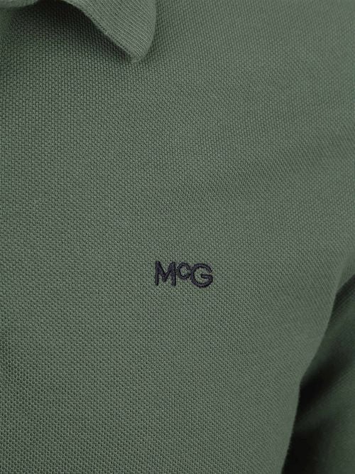 McGregor Long Sleeve Poloshirt Sage Groen