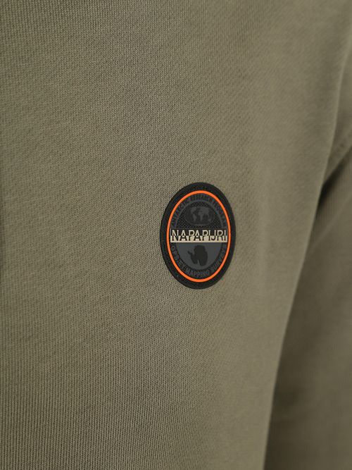 Napapijri Badge Hoodie Olivgrün Product / Detail