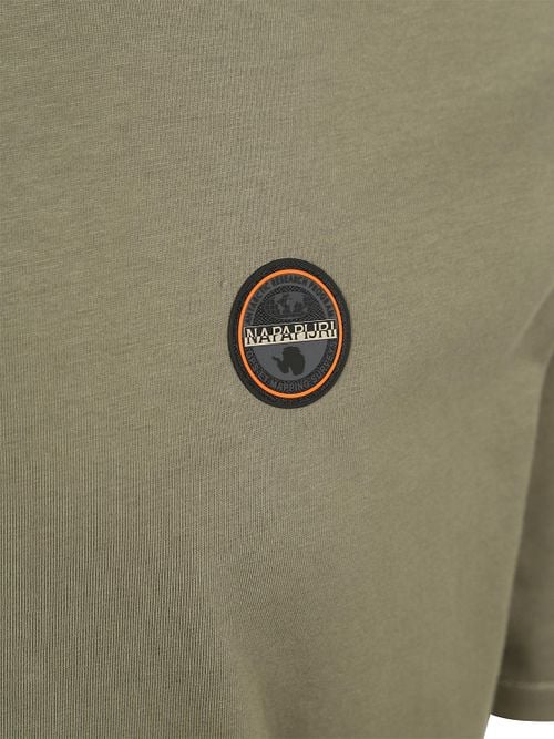 Napapijri Badge T-shirt Olivgrün Product / Detail