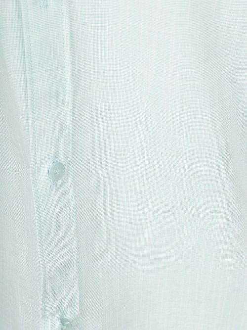 Suitable Short Sleeves Hemd Cotton Slub Hellgrün Product / Detail
