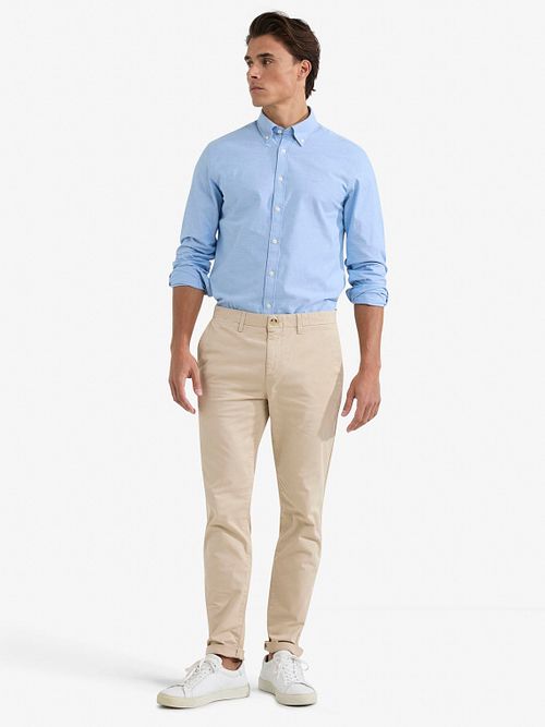McGregor Hemd Oxford Hellblau Model / Voorkant