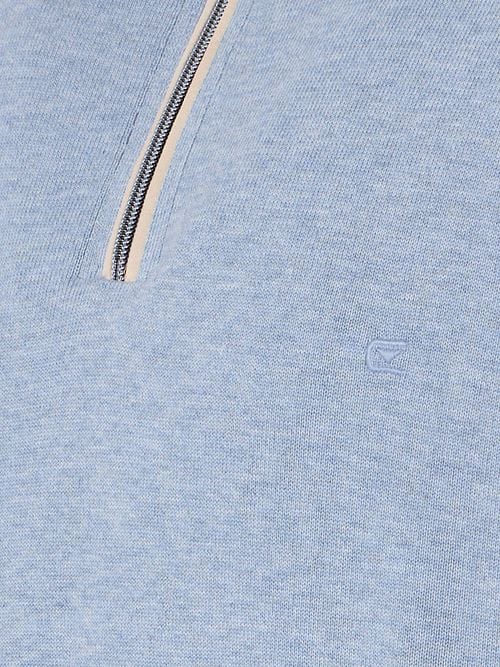 Casa Moda Halfzip Pullover Solid Hellblau Product / Detail