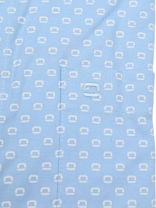 Olymp Luxor Overhemd Print Logo Blauw Product / Detail