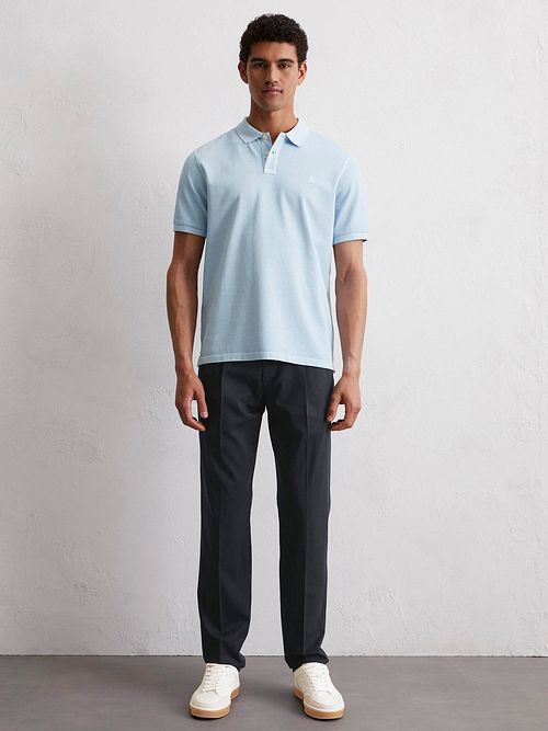 Marc O'Polo Polo Shirt Faded Starlight Blue Model / Voorkant