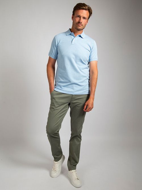 Suitable Mang Polo Shirt Light Blue Model / Voorkant