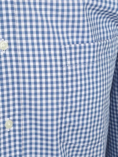 Steppin' Out Poplin Shirt Checks Light Blue