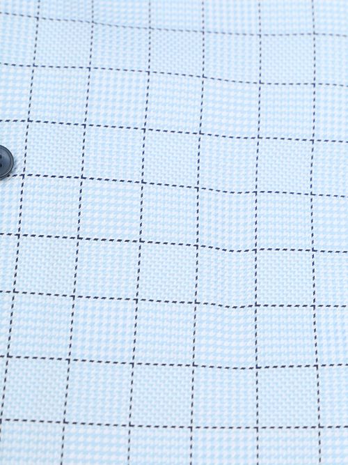 Olymp Luxor Shirt Print Multicheck Blue
