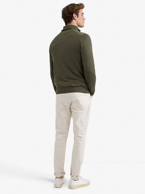 McGregor Cardigan Olive Green Model / Achterkant